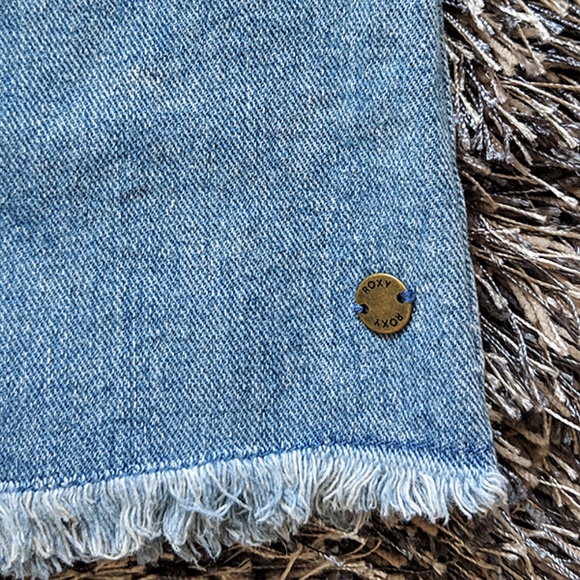 Roxy Java To Lombok Blue Denim Jean Skirt - Picture 6 of 8